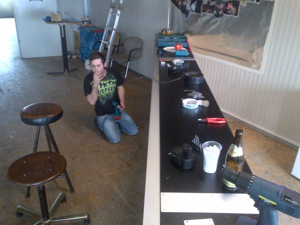 Rauchpause muss auch mal sein